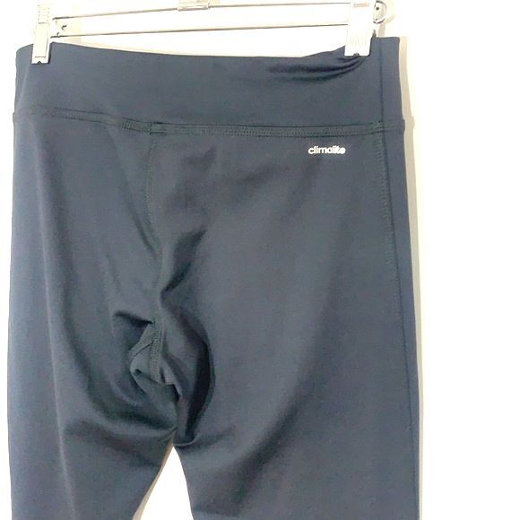 Adidas Climalite Cropped Leggings Charcoal Gray Size Small - Picture 6 of 11